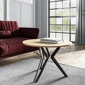 Soffbord <strong>Nordvik</strong>  Guld Craft-Ek Ø75 cm