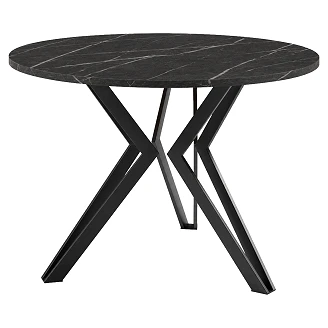 Soffbord <strong>Nordvik</strong>  Svart Grigia Pietra Ø75 cm
