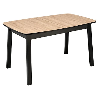 Spisebordsforlænger <strong>Lynden</strong>  Artisan Eg, Sort 130x80 cm