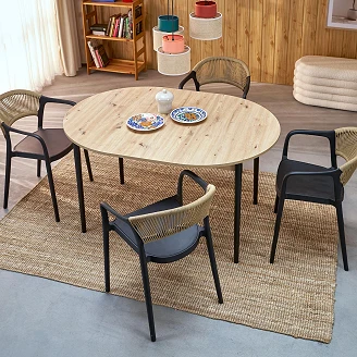 Spisebordsudvidelse <strong>Vorne</strong>  Artisan Eg Ø102 cm