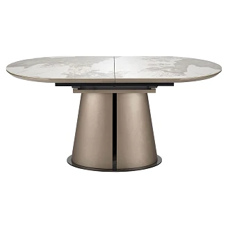Spisebordsudvidelse <strong>Rovni</strong>  Beige Marmor, Cappuccino 160x90 cm