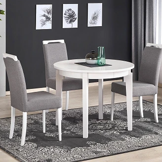 Spisebord <strong>Sorven</strong>  Hvid Ø100 cm