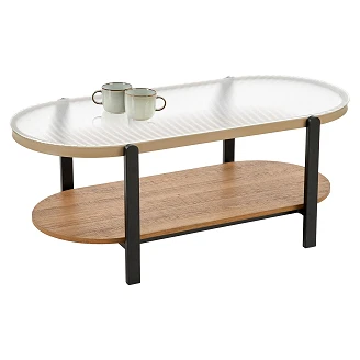 Sofabord <strong>Lanvo</strong>  Natur, Sort 110x54 cm