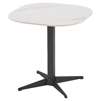 Sofabord <strong>Nayla</strong>  Hvid Marmor 50x50 cm