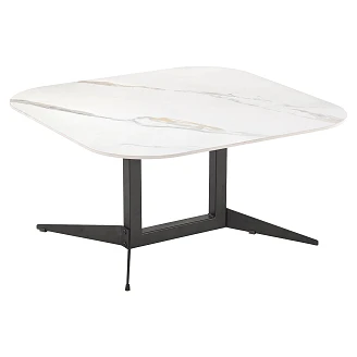 Sofabord <strong>Nayla</strong>  Hvid Marmor 80x80 cm