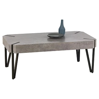 Sofabord <strong>Emyla</strong>  Beton, Sort 110x110 cm