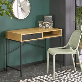 Konsolbord <strong>Helke</strong>  Natur, Sort 48x95 cm