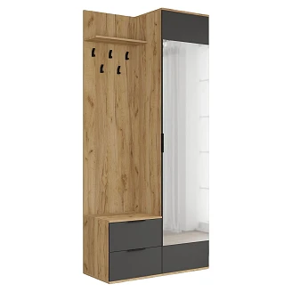 Garderobepanel <strong>Kevlor</strong>  Gold Oak, Antracit 45x100 cm