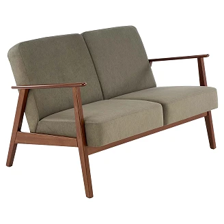 Sofa <strong>Genox</strong>  Oliven, Mørk Valnød 77x120 cm