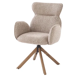 Stol <strong>Vinstra</strong>  Mørk Beige, Valnød 64x63 cm