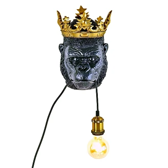 Werner Voss Væglampe <strong>Kong</strong>  Sort Blank