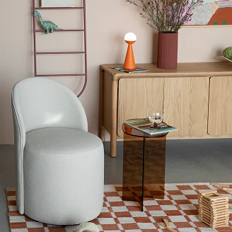 Zuiver Stol med Armlæn <strong>Plush</strong>  Beige