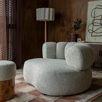 Dutchbone Stol med Armlæn <strong>Duvane</strong>  Beige
