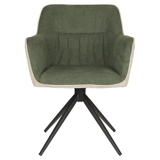 Stol med Armlæn <strong>Jaxon</strong>  Beige, Grøn