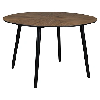 Dutchbone Spisebord <strong>Clover</strong>  Valnød Ø 120 cm