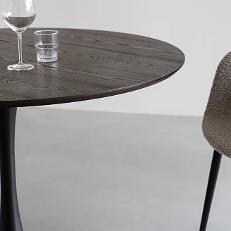 Spisebord <strong>Nubia</strong>  Brun, Sort Ø110 cm
