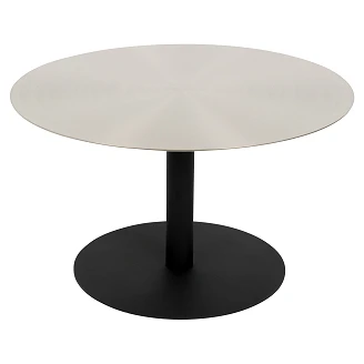 Zuiver Sofabord <strong>Snow</strong>  Silver, Sort Ø 60 cm