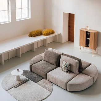 Zuiver Sofaelement med Venstre Armlæn <strong>Hunter</strong>  Sand