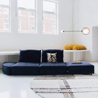 Zuiver Sofaelement 1,5-Sæde <strong>Hunter</strong>  Blå