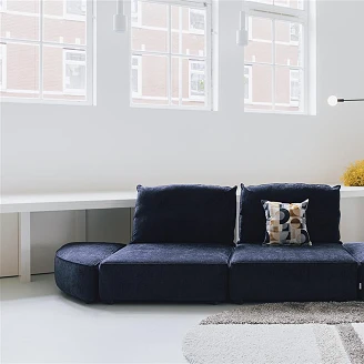 Zuiver Sofaelement med Højre Armlæn <strong>Hunter</strong>  Blå
