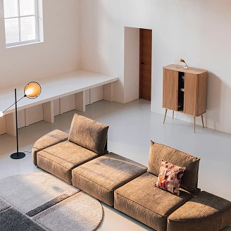 Zuiver Sofaelement 1,5-Sæde <strong>Hunter</strong>  Lysebrun