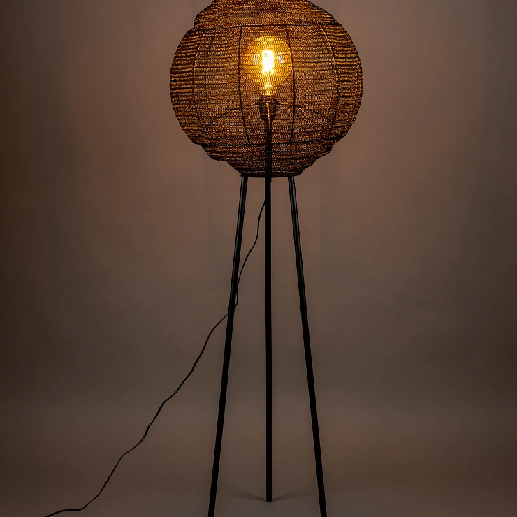 Dutchbone Gulvlampe Meezan Sort