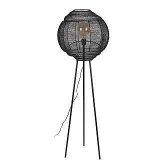 Dutchbone Gulvlampe <strong>Meezan</strong>  Sort