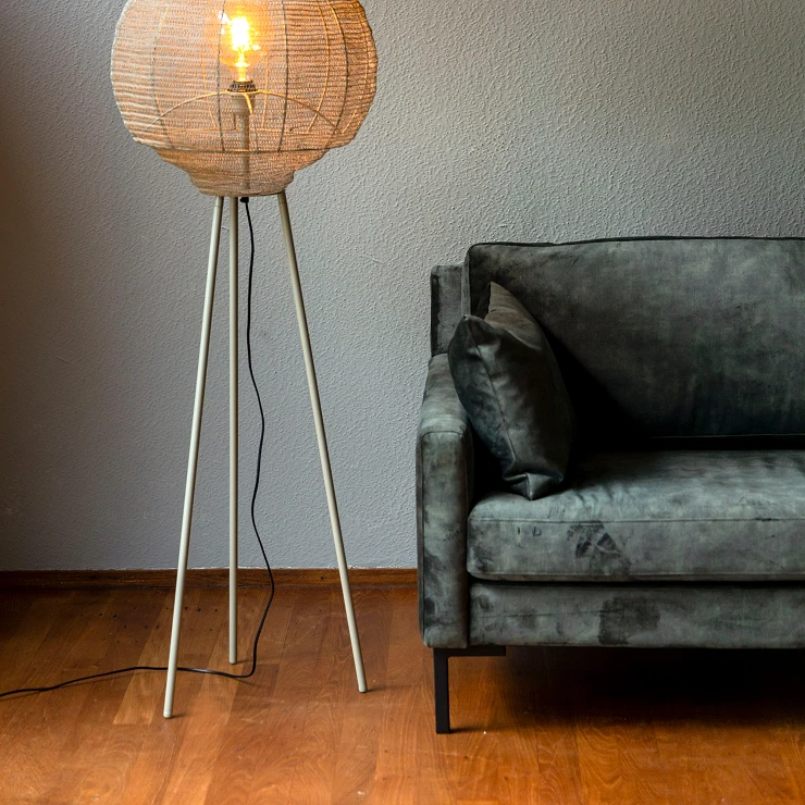 Dutchbone Gulvlampe Meezan Grå