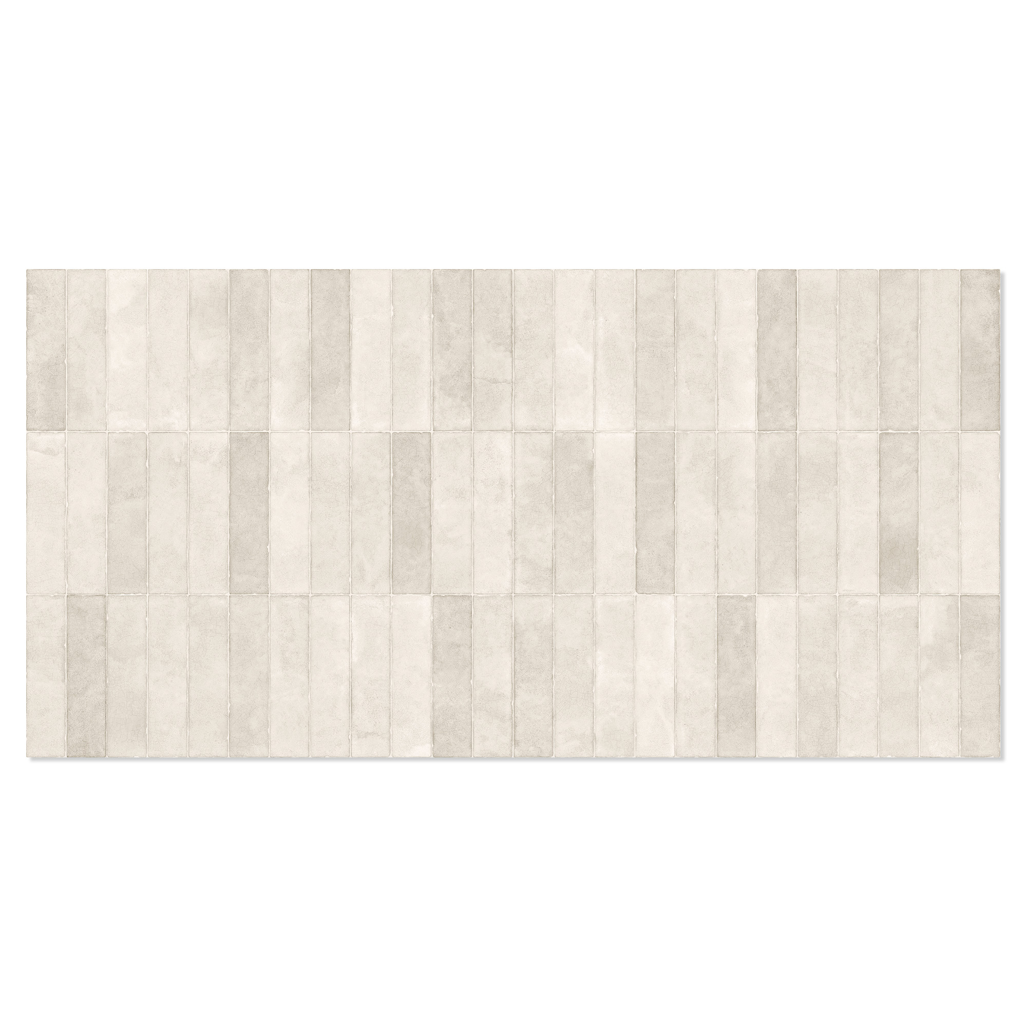 Vægflise Avelo Ribbet Off-White Mat 60x120 cm