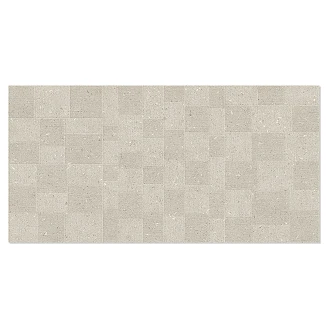 Vægflise <strong>Washi</strong>  Cremefarvet Tekstil Mat-Relief 60x120 cm
