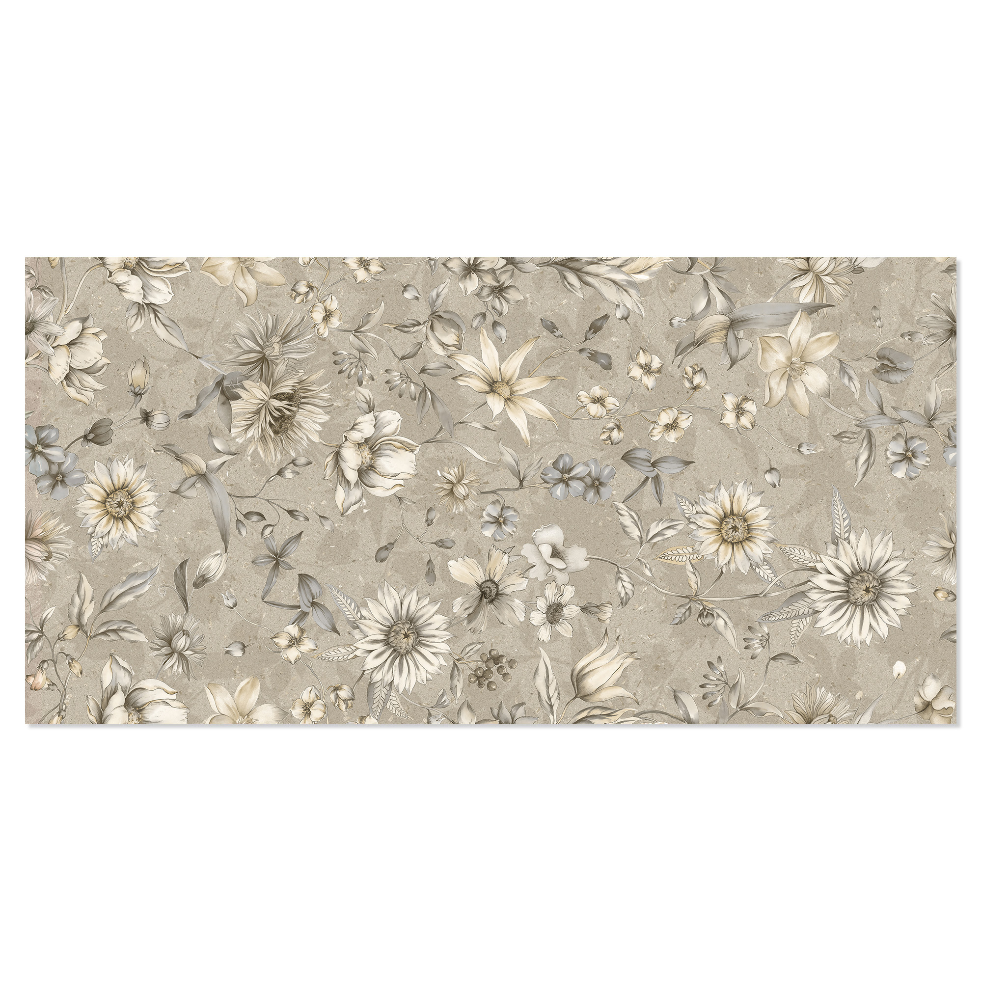 Vægflise Washi Sandblomster Mat 60x120 cm