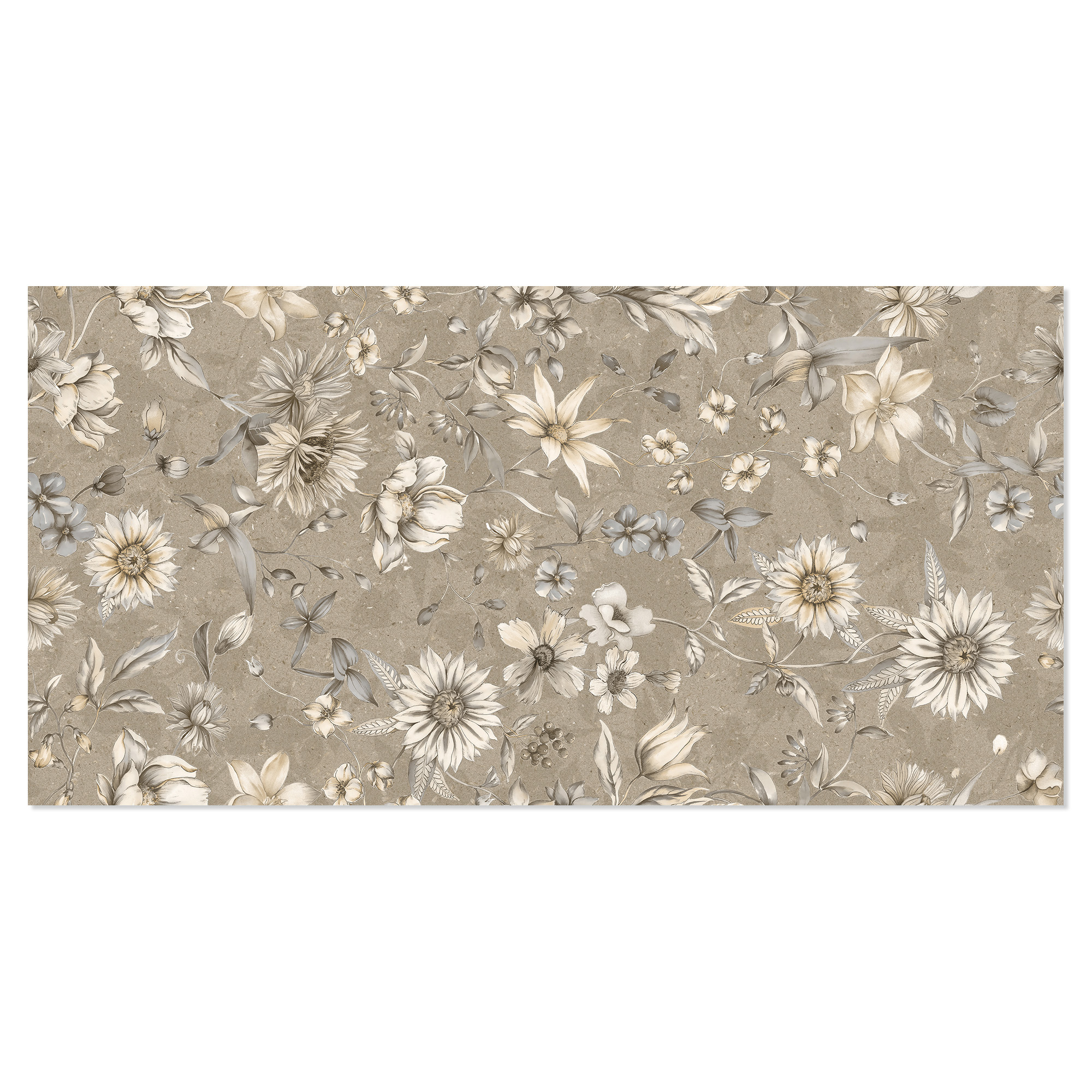 Vægflise Washi Nøgne Blomster Mat 60x120 cm