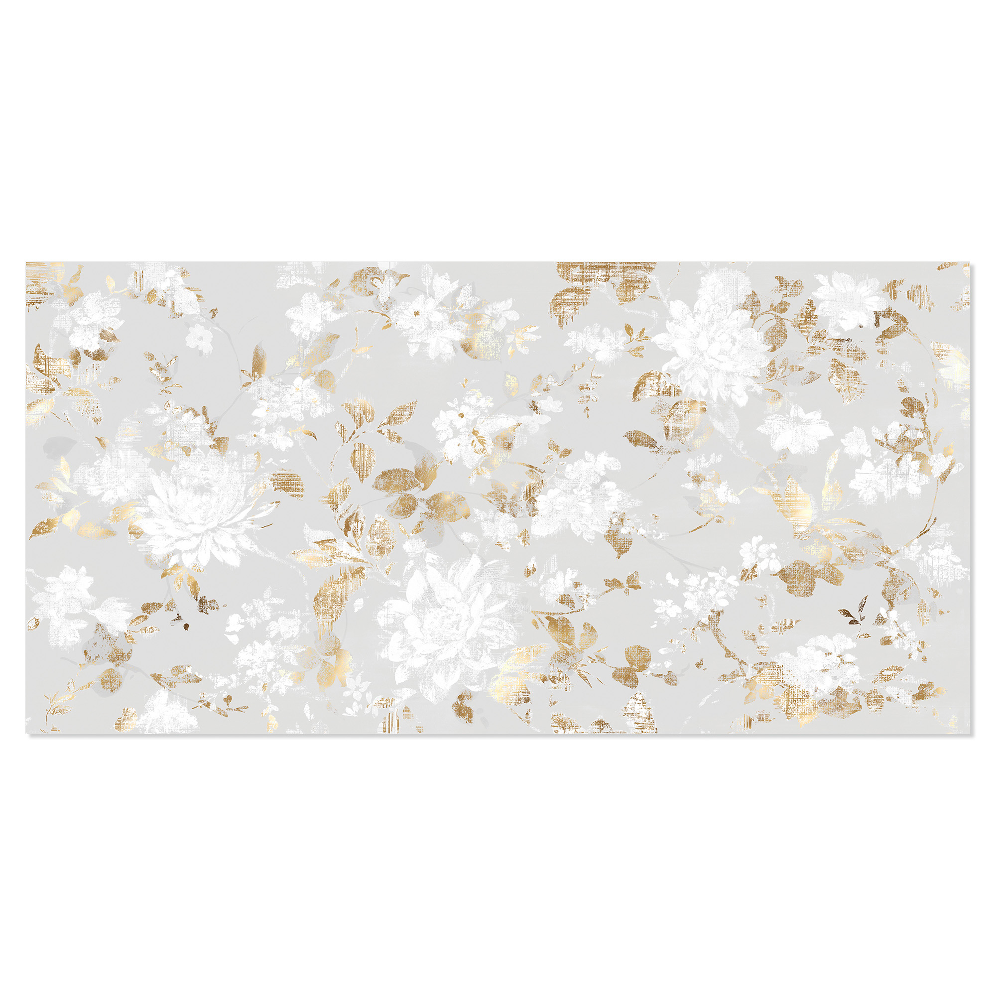 Vægflise Melodi Blomster Perle Mat 60x120 cm