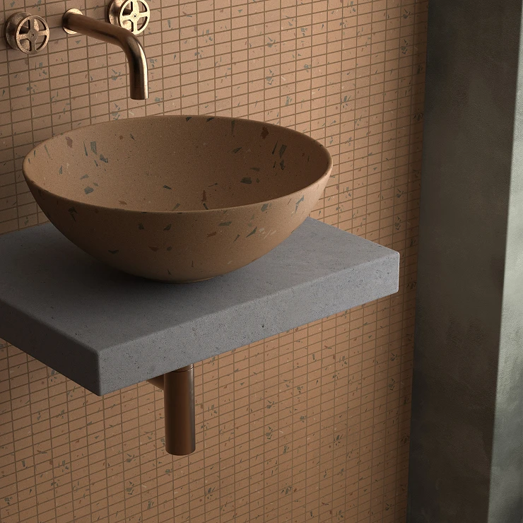 Dune Mosaik Klinker Fragmenta Dune Terrakotta Mat 28.6x30.5 cm