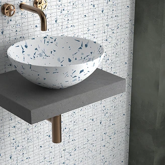 Dune Mosaik Klinker <strong>Fragmenta Dune</strong>  Blå Mat 28.6x30.5 cm