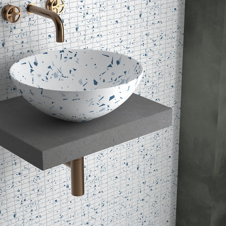 Dune Mosaik Klinker Fragmenta Dune Blå Mat 28.6x30.5 cm