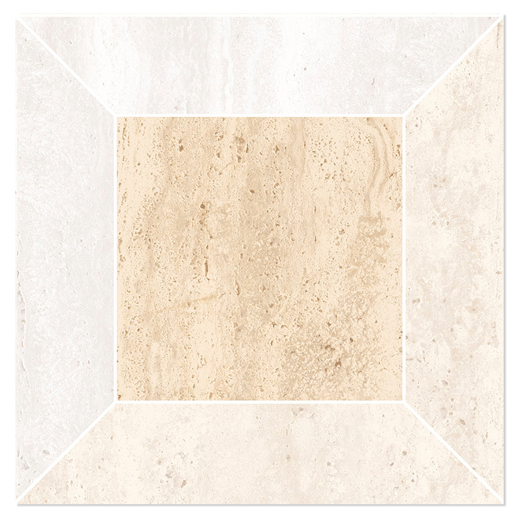 Mosaik Klinker Tivora Mix Mandel-Hvid Mat 30x30 (5x5) cm