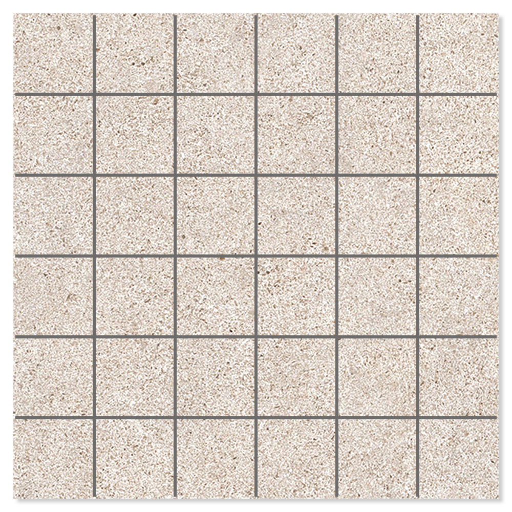 Mosaik Klinker Alvar Soft Beige Mat 30x30 cm