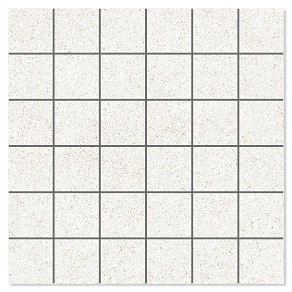 Mosaik Klinker <strong>Alvar</strong>  Soft Hvid Mat 30x30 cm