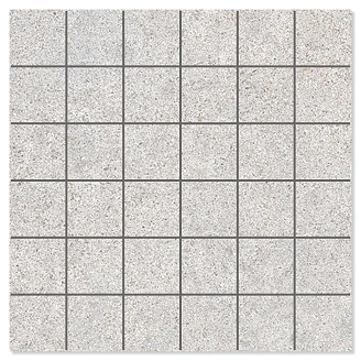 Mosaik Klinker <strong>Alvar</strong>  Soft Lysegrå Mat 30x30 cm