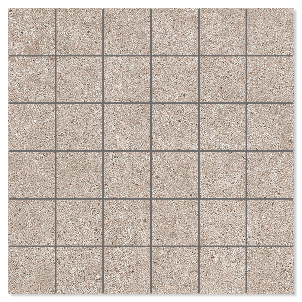 Mosaik Klinker Alvar Soft Taupe Mat 30x30 cm