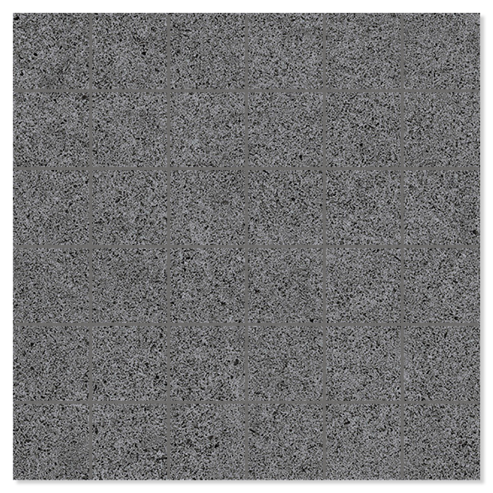 Mosaik Klinker Alvar Soft Sort Mat 30x30 cm