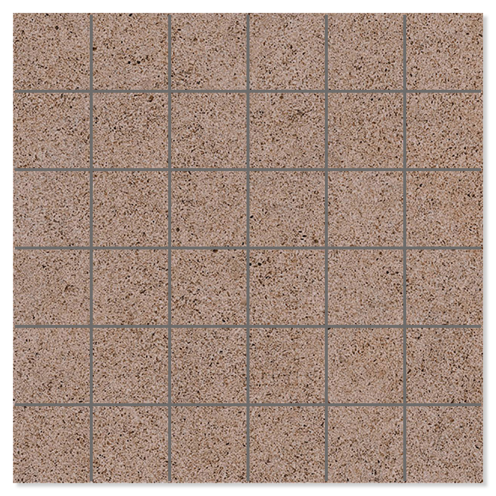 Mosaik Klinker Alvar Soft Brun Mat 30x30 cm