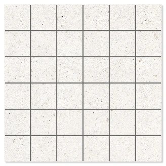 Mosaik Klinker <strong>Alvar</strong>  Natural Hvid Mat 30x30 cm