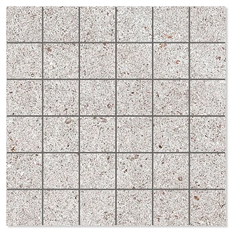 Mosaik Klinker <strong>Alvar</strong>  Natural Lysegrå Mat 30x30 cm