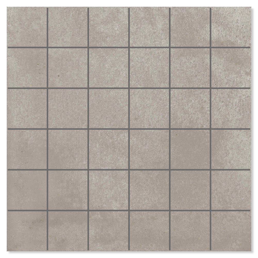 Mosaik Klinker Alvar Raw Grå Mat 30x30 cm