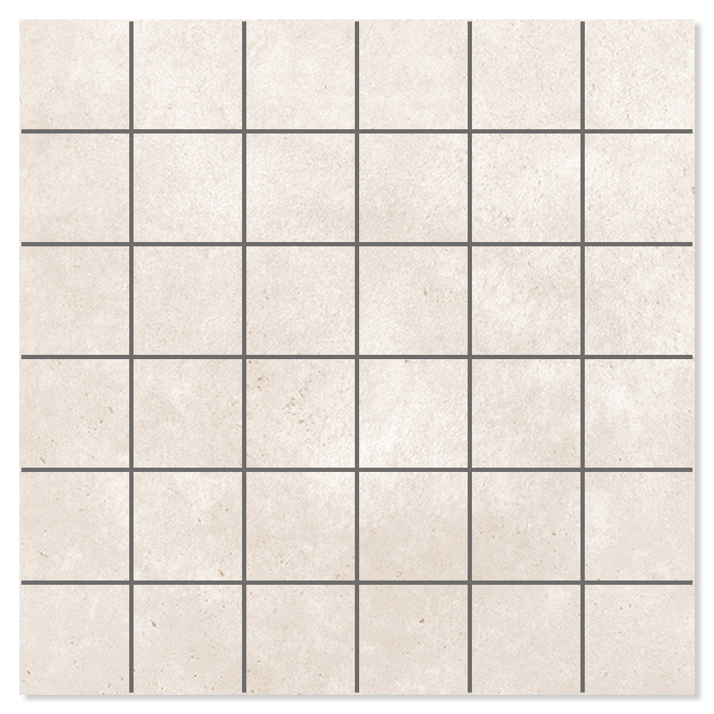 Mosaik Klinker Alvar Raw Lys Beige Mat 30x30 cm