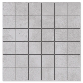 Mosaik Klinker <strong>Delicate</strong>  Raw Lysegrå Mat 30x30 cm