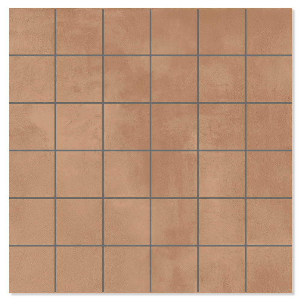 Mosaik Klinker Delicate Raw Orange Mat 30x30 cm