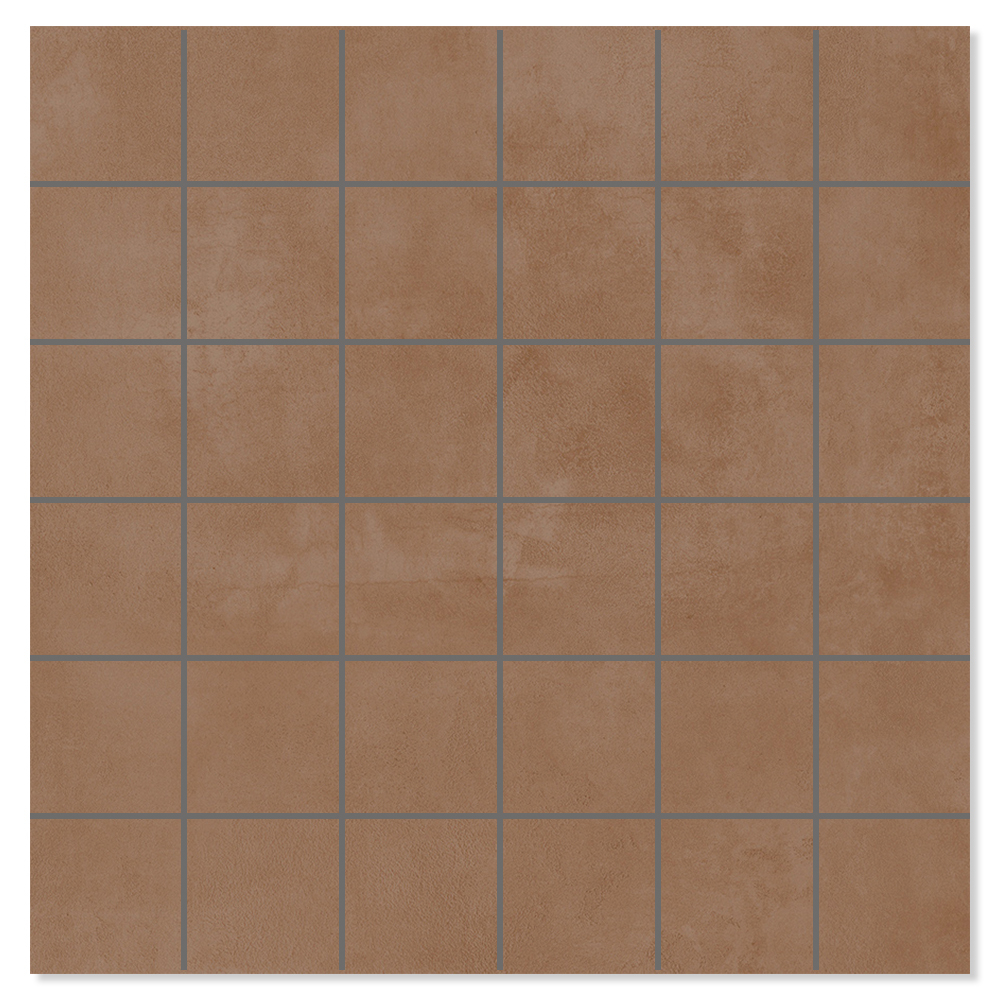 Mosaik Klinker Delicate Raw Brun Mat 30x30 cm